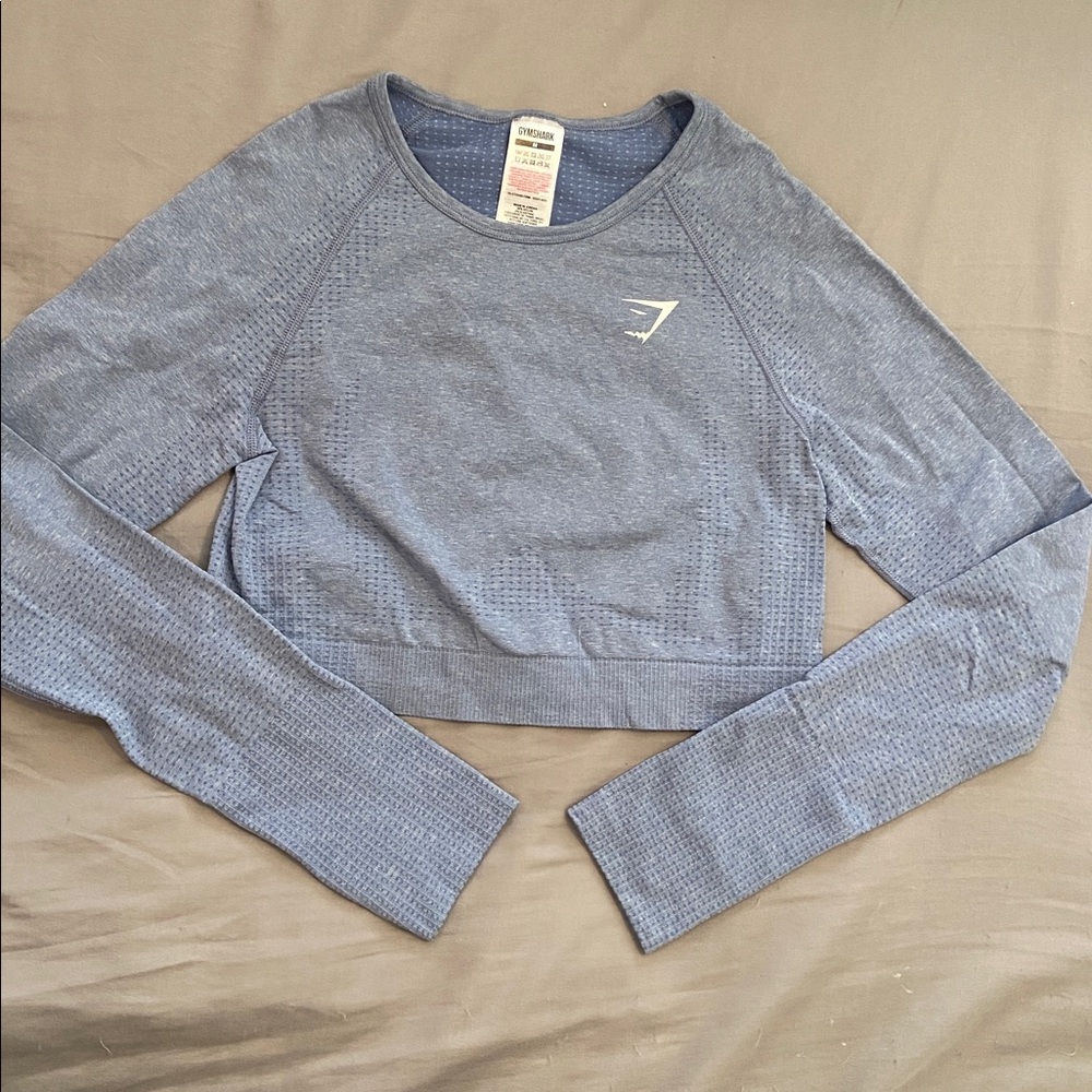 Gymshark Cropped Long Sleeve Running Top